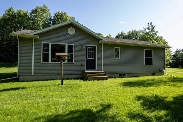 W6767 Pine Ave, Medford, WI 54451 - view of front of home featuring entry steps and a front yard