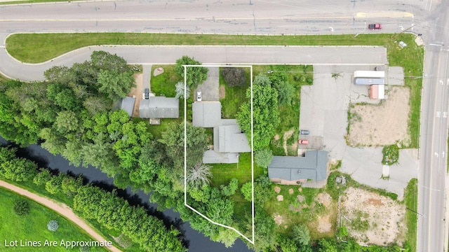W4976 Pinewood Ln, Merrill, WI 54452 - aerial view of property and surrounding area with property parcel outlined