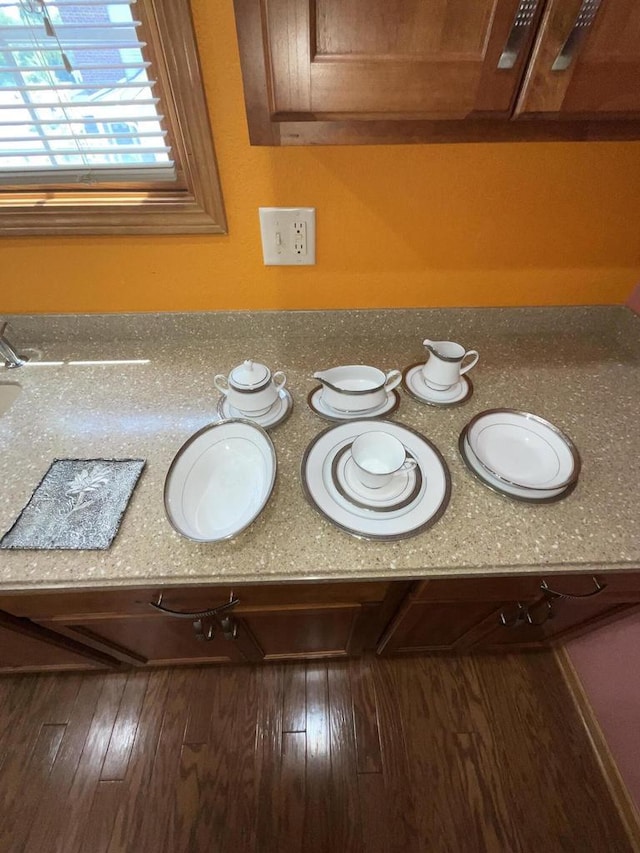 7918 Fredricksburg Ct Unit 101, Bristol, WI 53104 - kitchen view of wood finished floors