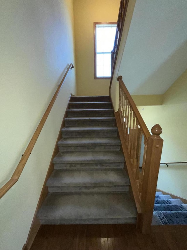 7918 Fredricksburg Ct Unit 101, Bristol, WI 53104 - stairway with wood finished floors