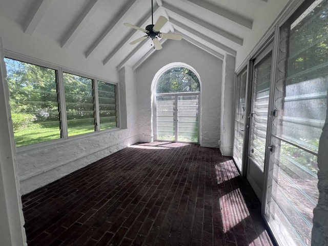 918 Fulton St, Wausau, WI 54403 - unfurnished sunroom featuring a ceiling fan