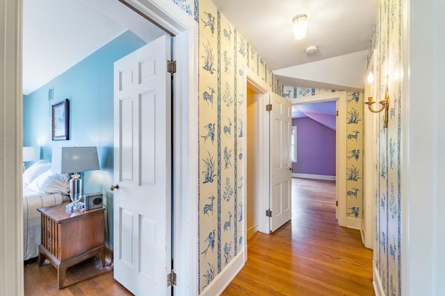 918 Fulton St, Wausau, WI 54403 - hall featuring light wood-style floors and baseboards