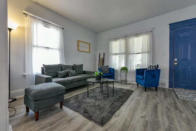 2710 W Fairmount Ave, Milwaukee, WI 53209 - living room featuring wood finished floors and healthy amount of natural light