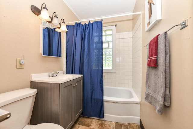 6148 N 38th St, Milwaukee, WI 53209 - bathroom with vanity and shower / tub combo with curtain