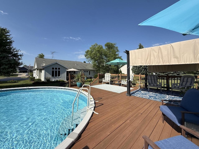 7975 Summit Dr, Delavan, WI 53115 - swimming pool with a deck
