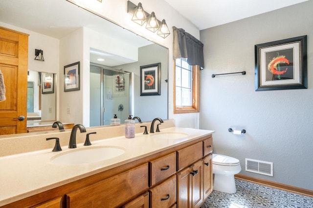 4474 N 107th St, Wauwatosa, WI 53225 - full bathroom featuring double vanity and a stall shower