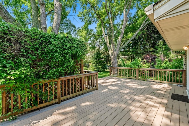 1512 David Ln, Waukesha, WI 53189 - deck with view of scattered trees