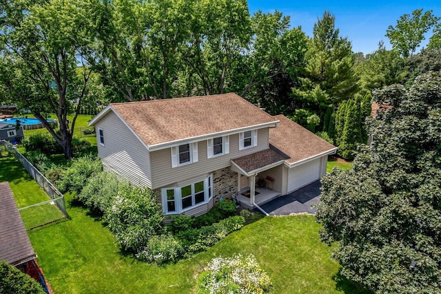 1512 David Ln, Waukesha, WI 53189 - view of front facade with a shingled roof and a garage
