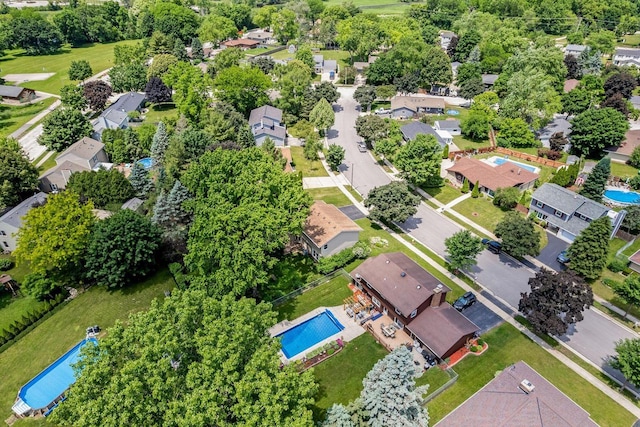 1512 David Ln, Waukesha, WI 53189 - aerial view of residential area with a pool