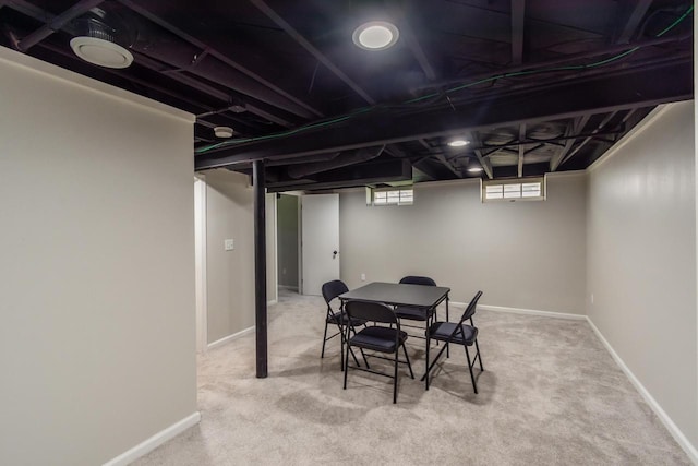 6421 W Girard Ave, Milwaukee, WI 53210 - basement with carpet and baseboards