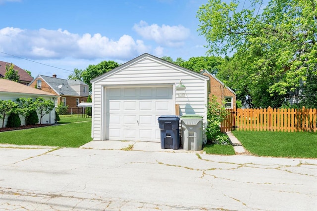 6421 W Girard Ave, Milwaukee, WI 53210 - detached garage featuring concrete driveway