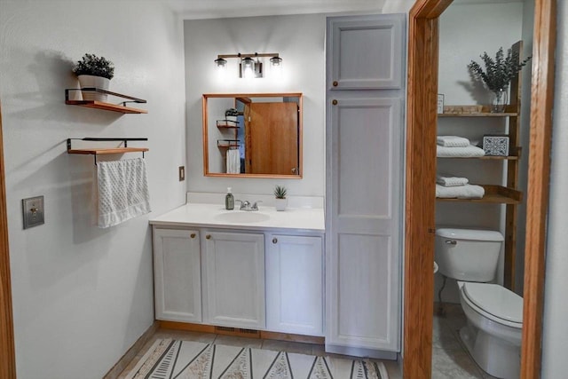 130 W Windsor Ave, Cottage Grove, WI 53527 - bathroom with vanity and tile patterned flooring