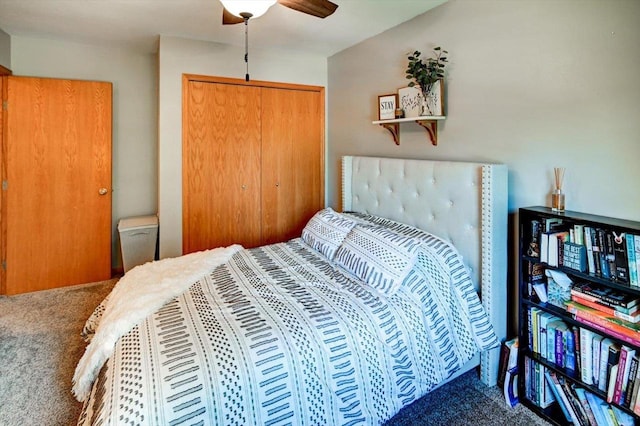 130 W Windsor Ave, Cottage Grove, WI 53527 - carpeted bedroom with a closet and a ceiling fan