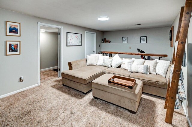 130 W Windsor Ave, Cottage Grove, WI 53527 - carpeted living area with baseboards