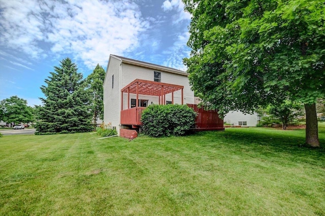 130 W Windsor Ave, Cottage Grove, WI 53527 - back of property with a lawn