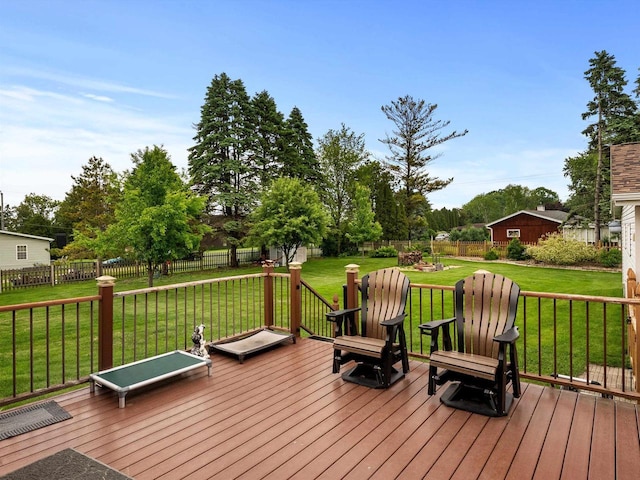3715 N 17th St, Sheboygan, WI 53083 - deck with a fenced backyard