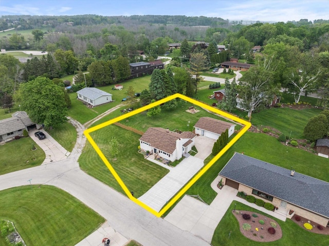 3715 N 17th St, Sheboygan, WI 53083 - aerial view of property's location featuring property boundaries highlighted