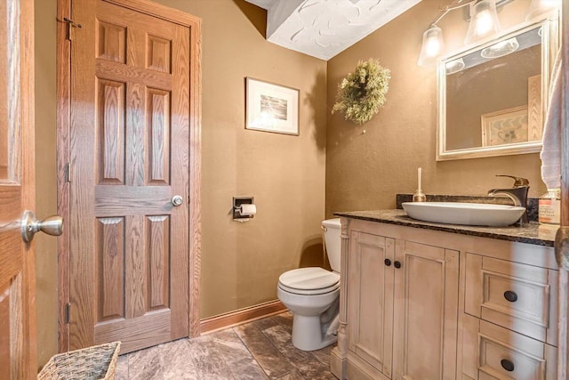1450 Weber Ct, Hartland, WI 53029 - half bathroom with vanity and toilet