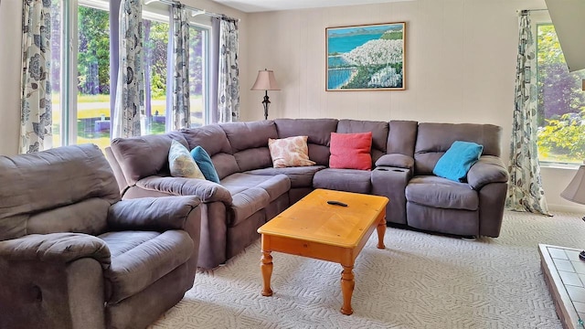 804 Middle Rd, La Pointe, WI 54850 - carpeted living room with plenty of natural light