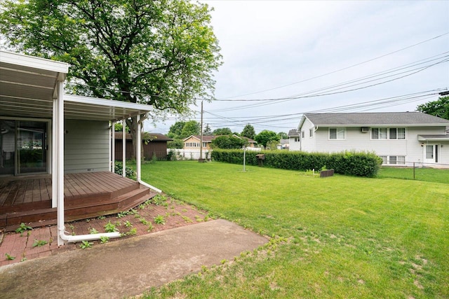 3720 Elm Dr, La Crosse, WI 54601 - view of yard featuring a wooden deck