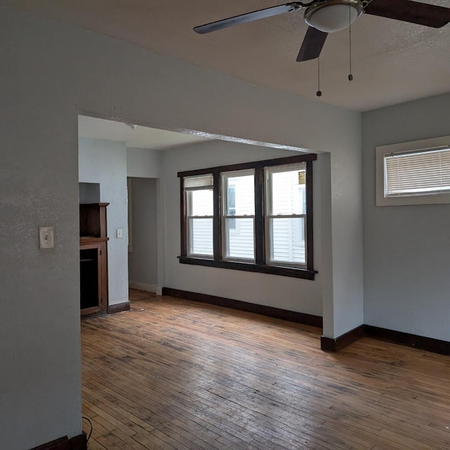 1920 W Vienna Ave, Milwaukee, WI 53206 - spare room with ceiling fan and hardwood / wood-style floors