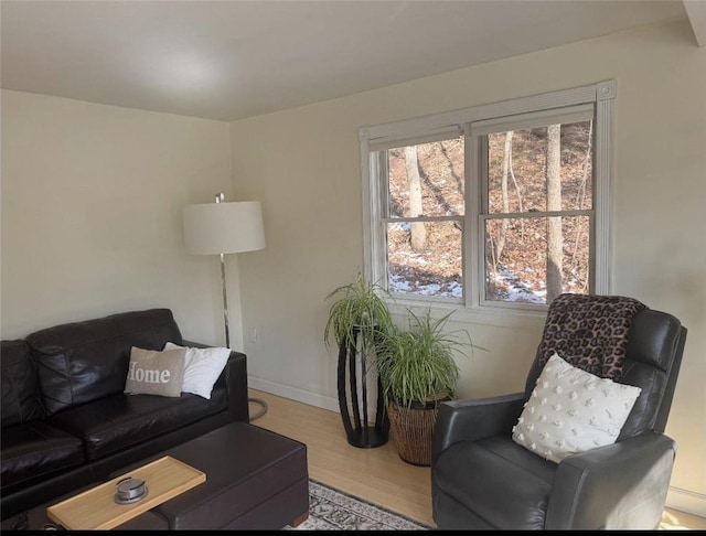 338 S Jefferson St, Saint Croix Falls, WI 54024 - living area with wood finished floors and baseboards