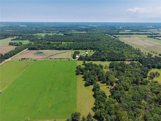 4271 220th St, Cadott, WI 54727 - aerial view of sparsely populated area with rows of crops