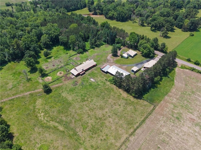 4271 220th St, Cadott, WI 54727 - aerial overview of property's location with rural landscape