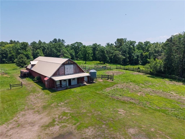 4271 220th St, Cadott, WI 54727 - view of rural area with a heavily wooded area