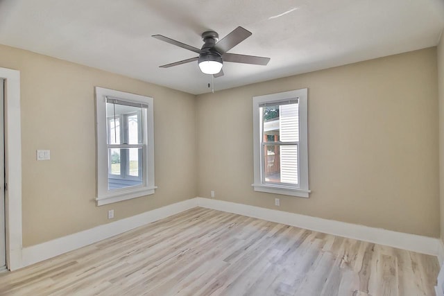 1541 Porter Ave, Beloit, WI 53511 - empty room featuring wood finished floors and a ceiling fan