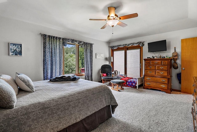 6320 10th Pl, Kenosha, WI 53144 - carpeted bedroom with ceiling fan