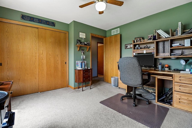 6320 10th Pl, Kenosha, WI 53144 - office space featuring carpet and ceiling fan