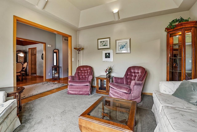 6320 10th Pl, Kenosha, WI 53144 - living area with wood finished floors and baseboards