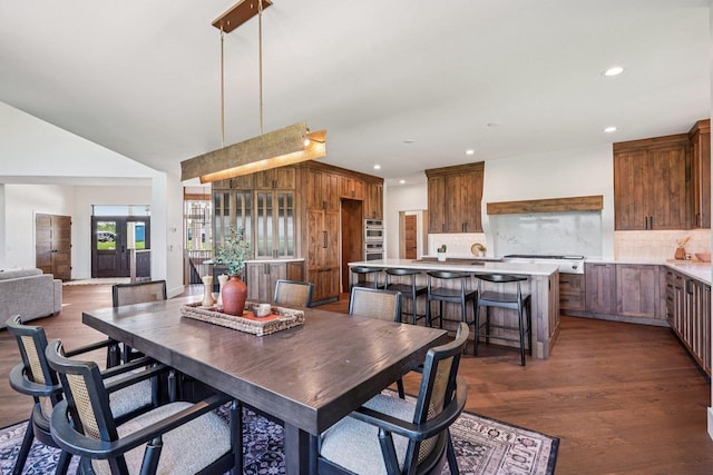 3330 Colton Way, Sun Prairie, WI 53590 - dining space featuring recessed lighting and wood finished floors