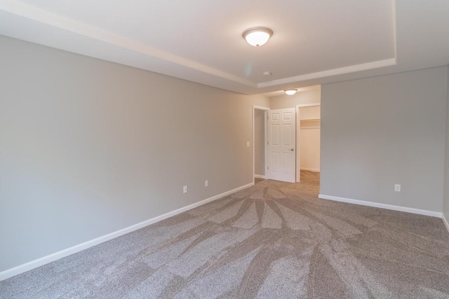 219 Joe St, Stevens Point, WI 54481 - unfurnished room featuring a raised ceiling and carpet flooring