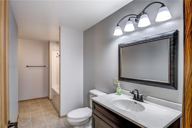1814 Lynnette Ct, Eau Claire, WI 54703 - bathroom with vanity, a bathtub, tile patterned flooring, and a shower