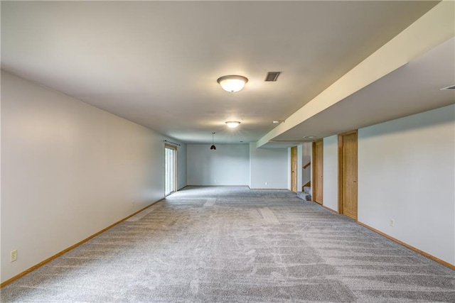 1814 Lynnette Ct, Eau Claire, WI 54703 - carpeted spare room featuring baseboards and stairway