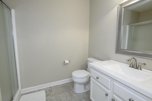 18520 Emerald Cir Unit D, Brookfield, WI 53045 - full bathroom featuring vanity and a shower with door
