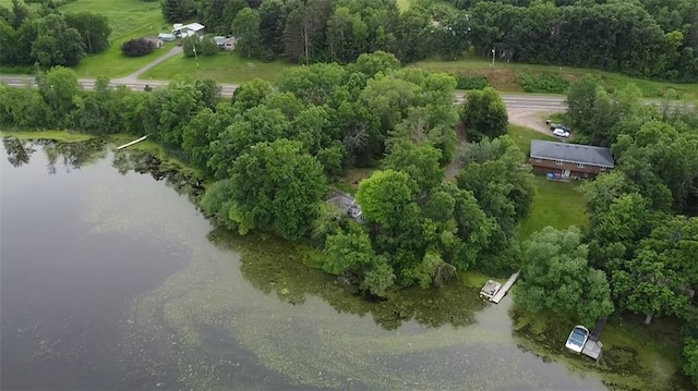 1042 Lutefisk Pt, Amery, WI 54001 - aerial view of property and surrounding area featuring a large body of water