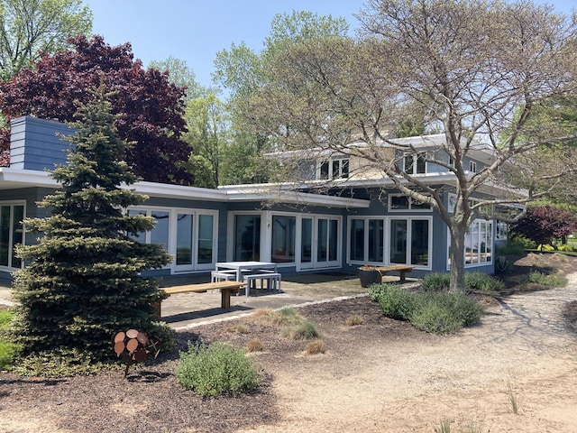N155 Surfside Dr, Cedar Grove, WI 53013 - rear view of property featuring a patio