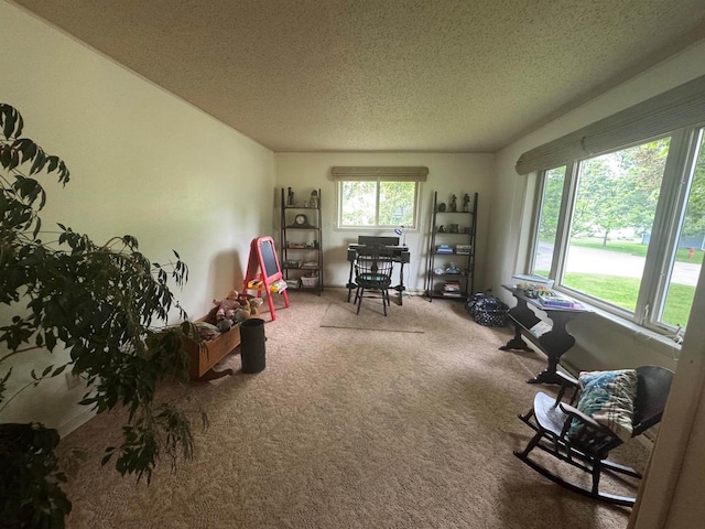 710 Jefferson St, Merrill, WI 54452 - carpeted office space with a textured ceiling