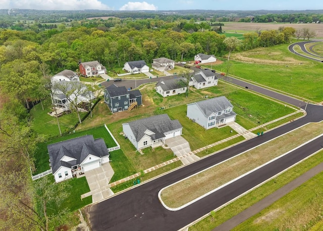 542 Shady St, Cottage Grove, WI 53527 - aerial view of residential area featuring a heavily wooded area