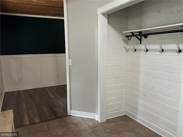 1283 230th Ave, Luck, WI 54853 - mudroom featuring wooden ceiling and baseboards
