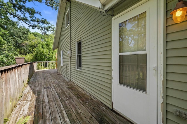 8020 Ridgeway Dr, Burlington, WI 53105 - view of wooden terrace