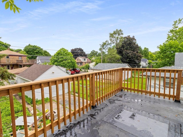 5751 N 38th St, Milwaukee, WI 53209 - wooden terrace with a residential view