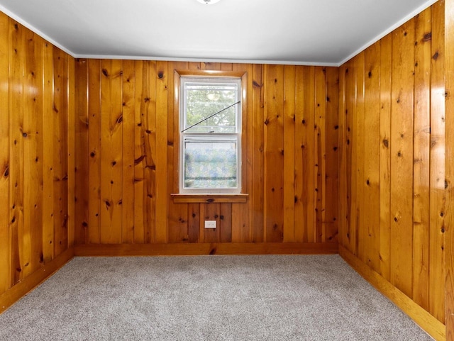 5751 N 38th St, Milwaukee, WI 53209 - carpeted empty room with wooden walls