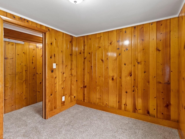 5751 N 38th St, Milwaukee, WI 53209 - carpeted empty room with wood walls