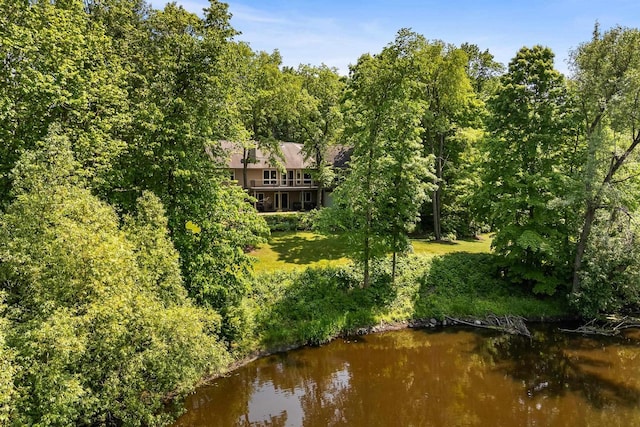14900 Lax Chapel Rd, Kiel, WI 53042 - aerial view of property and surrounding area featuring a large body of water