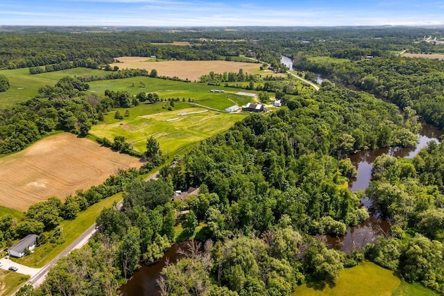 14900 Lax Chapel Rd, Kiel, WI 53042 - drone / aerial view of a large body of water and a forest