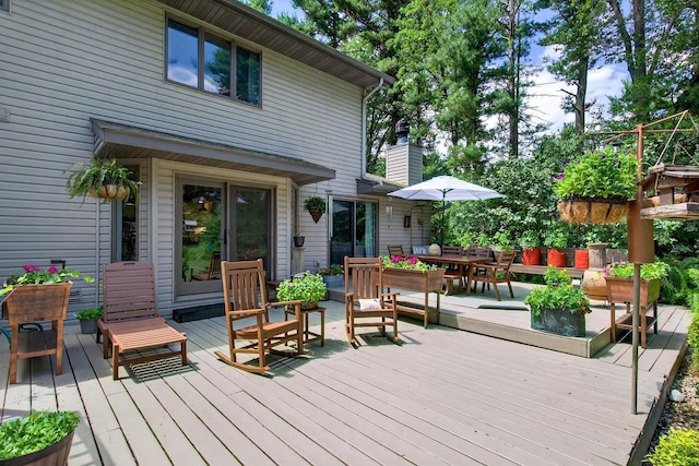 5111 Timberland Trl, Wisconsin Rapids, WI 54494 - deck featuring outdoor dining space